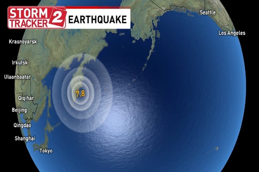 Gempa Magnitudo 7,8 Guncang Rusia, Picu Peringatan Tsunami
