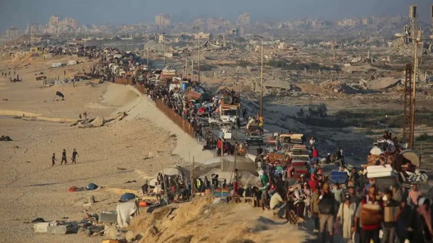 Warga Kota Gaza Panik, Militer Israel Menyerang dari 2 Arah, Pengungsi Diusir ke Selatan