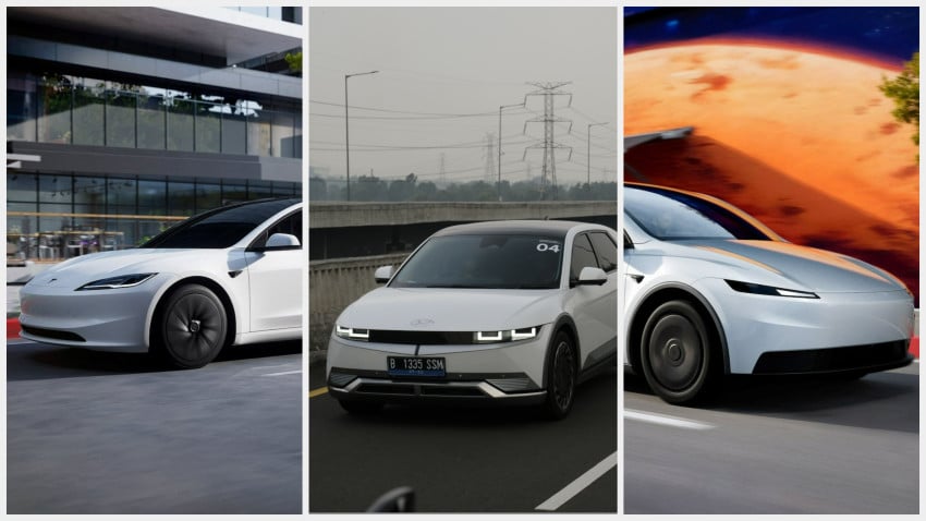 Perbandingan Tesla Model Y & 3 Standar 2025 vs Hyundai Ioniq 5