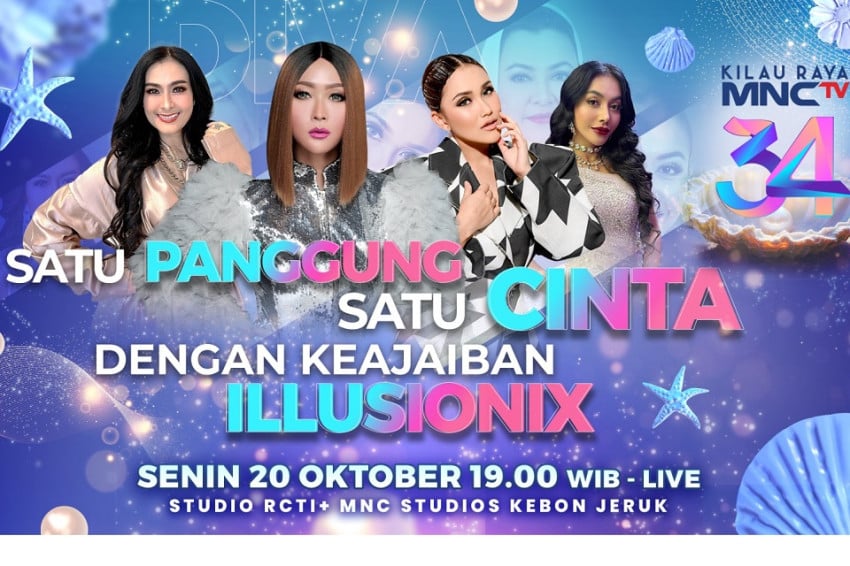 Satu Panggung, Ribuan Cinta, Pertama Kalinya 4 Diva Dangdut Berkolaborasi Bersama Keluarga di HUT MNCTV ke-34