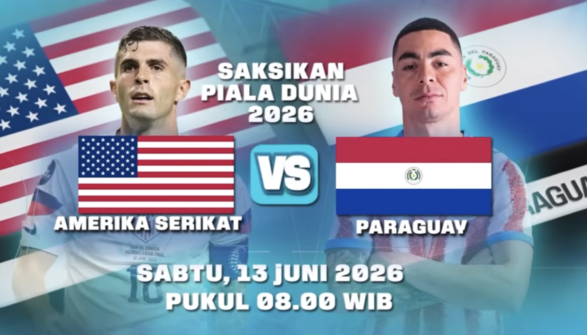 Nonton Siaran Langsung AS vs Paraguay Piala Dunia 2026, Intip Prediksi Line-up Skuad Pochettino